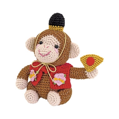 あっぱれおさるさん（あみぐるみ）