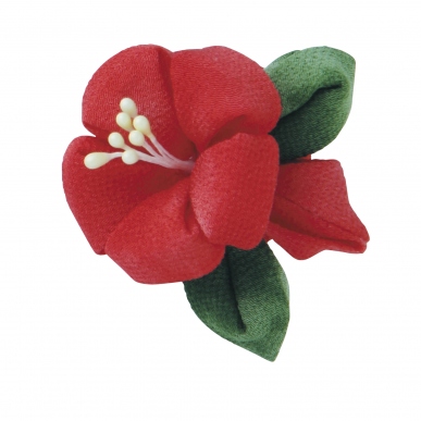 ハイビスカスのブローチ