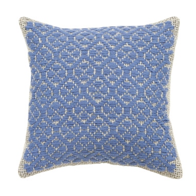 ピンクッション　四つ葉つなぎ　うす藍