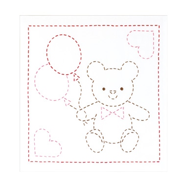 花ふきん くま（白）