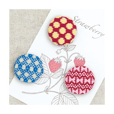 Coverd button (Butterfly) 3pcs/set