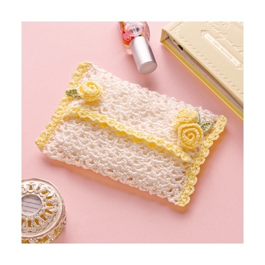 ローズモチーフのティッシュケース