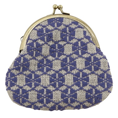 Gamaguchi pouch  morning glory