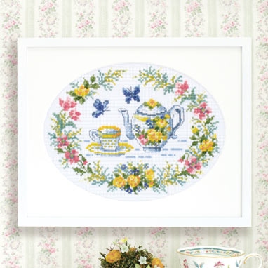 Spring flower & tea set