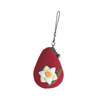 花のしずく マカロンポーチ スイセン