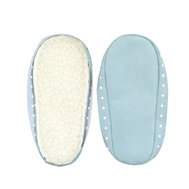 編み付けソール　子供用（15cm）　水色