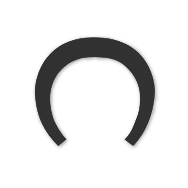 円形タイプ　子供用（白黒のリバーシブル）