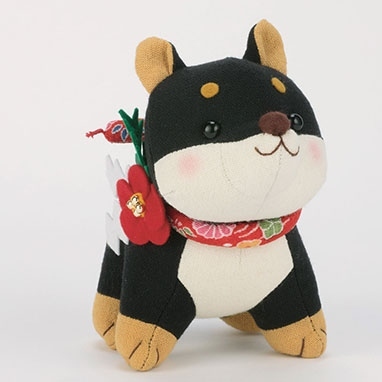 福招き犬(黒柴)