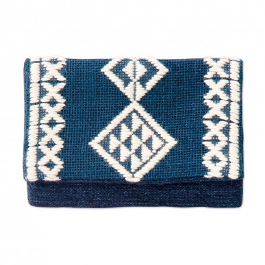 カード入れ　藍色