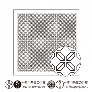 Hana-Fukin（Hitomezashi）, Sashiko, Products information
