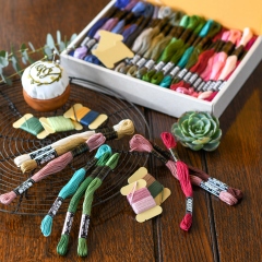 GARDEN PARTY フランス刺しゅう くるみボタン | 刺しゅう | 商品