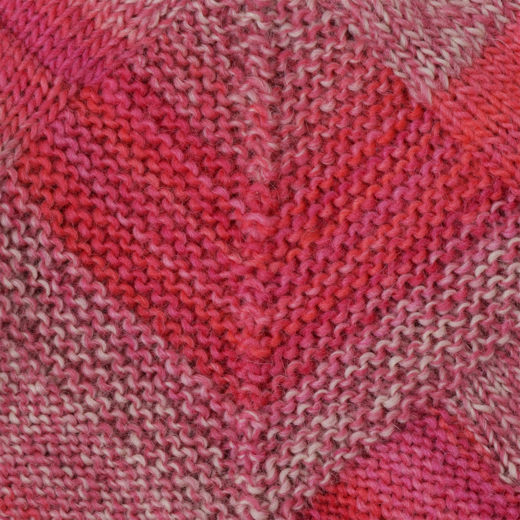 表編みと裏編みのドミノ編み