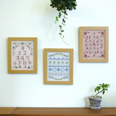 GARDEN PARTY French embroidery sampler