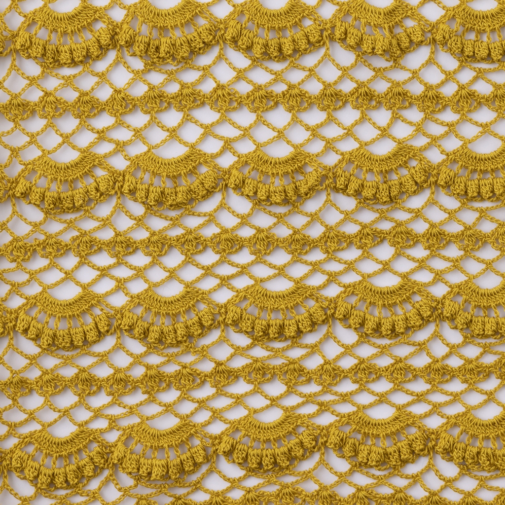 パプコーン編みが立体的