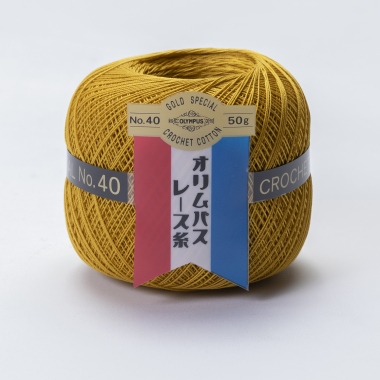 金票40番レース糸50g玉巻　582番 4玉使用