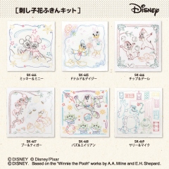 ディズニー刺し子花ふきん