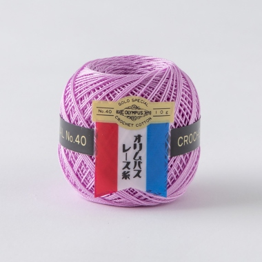 金票40番レース糸10g玉巻　132番色 2玉使用