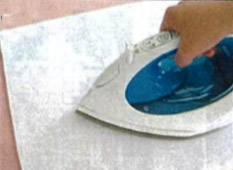 フロッキーワッペンの貼りつけ方 3