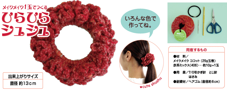 はじめてみよう手作りレッスン シュシュ オリムパス